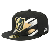 Vegas Golden Knights New Era Faded Lines 59FIFTY Fitted Hat - Black Hats