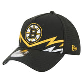 Boston Bruins New Era 39THIRTY A-Frame Perforated Flex Hat - Black Hats