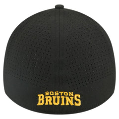 Boston Bruins New Era 39THIRTY A-Frame Perforated Flex Hat - Black Hats