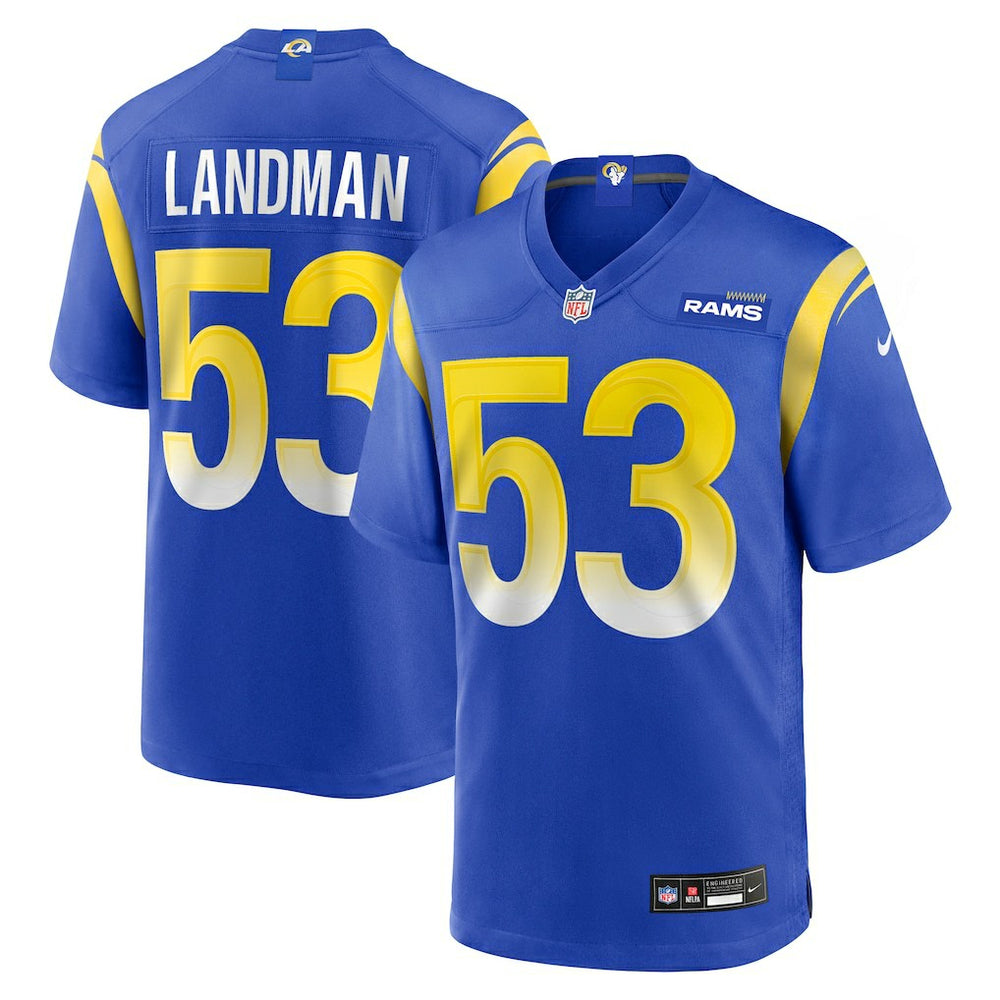Nate Landman Los Angeles Rams Team Game Jersey - Royal on sale