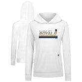 Kansas City Royals Levelwear Women's Relay Breaker Pullover Hoodie White