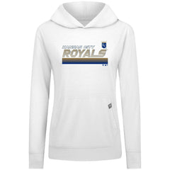 Kansas City Royals Levelwear Women's Relay Breaker Pullover Hoodie White