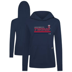 Minnesota Twins Levelwear Women's Relay Breaker Pullover Hoodie Navy