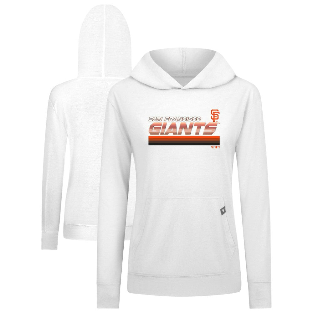 San Francisco Giants Levelwear Women's Relay Breaker Pullover Hoodie White