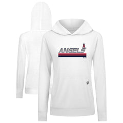 Los Angeles Angels Levelwear Women's Relay Breaker Pullover Hoodie White