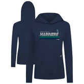 Seattle Mariners Levelwear Women's Relay Breaker Pullover Hoodie Navy