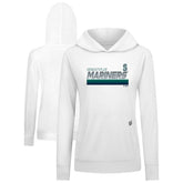 Seattle Mariners Levelwear Women's Relay Breaker Pullover Hoodie White