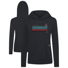 Arizona Diamondbacks Levelwear Women's Relay Breaker Pullover Hoodie Black