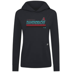 Arizona Diamondbacks Levelwear Women's Relay Breaker Pullover Hoodie Black