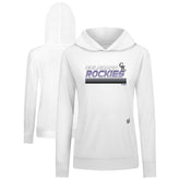 Colorado Rockies Levelwear Women's Relay Breaker Pullover Hoodie White