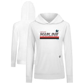 Miami Marlins Levelwear Women's Relay Breaker Pullover Hoodie White