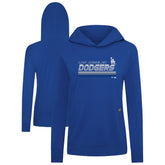 Los Angeles Dodgers Levelwear Women's Relay Breaker Pullover Hoodie Royal