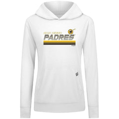 San Diego Padres Levelwear Women's Relay Breaker Pullover Hoodie White