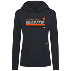 San Francisco Giants Levelwear Women's Relay Breaker Pullover Hoodie Black