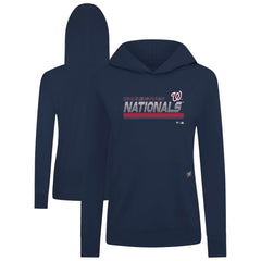 Washington Nationals Levelwear Women's Relay Breaker Pullover Hoodie Navy