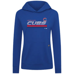 Chicago Cubs Levelwear Women's Relay Breaker Pullover Hoodie Royal