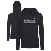 Chicago White Sox Levelwear Women's Relay Breaker Pullover Hoodie Black