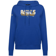 Kansas City Royals Levelwear Women's Adorn Retro 3D Pullover Hoodie Royal