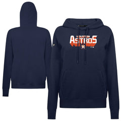 Houston Astros Levelwear Women's Adorn Retro 3D Pullover Hoodie Navy