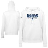 Los Angeles Dodgers Levelwear Women's Adorn Retro 3D Pullover Hoodie White