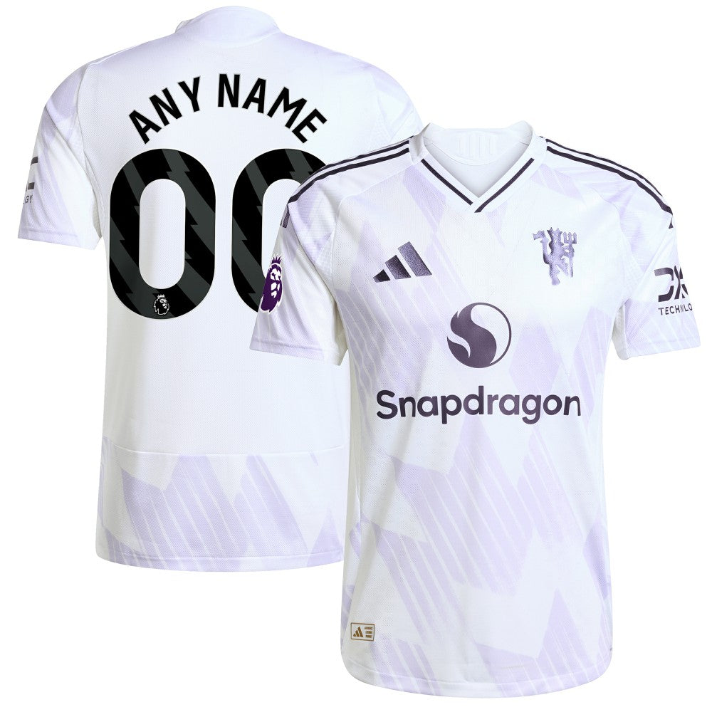 Manchester United 2025/26 Away Custom Jersey - White on sale