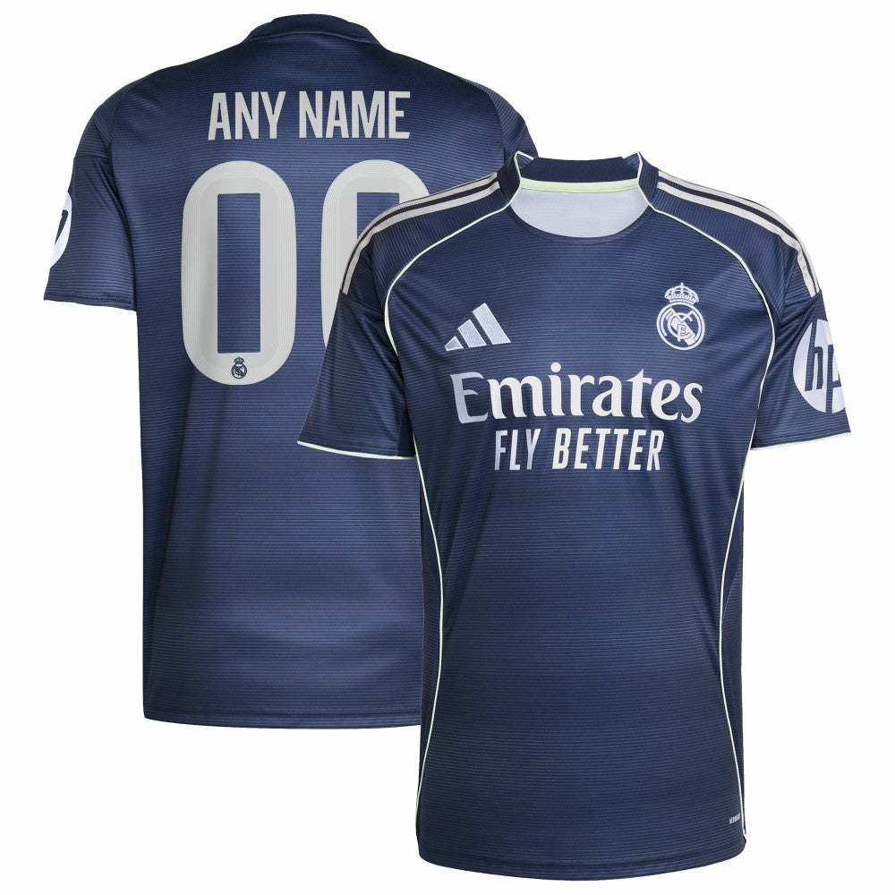 Real Madrid 2025/26 Away Replica Custom Jersey - Blue discount