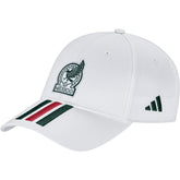 Mexico National Team Unisex FIFA x World Cup 2026 3 Stripes Baseball Adjustable Hat - White discount