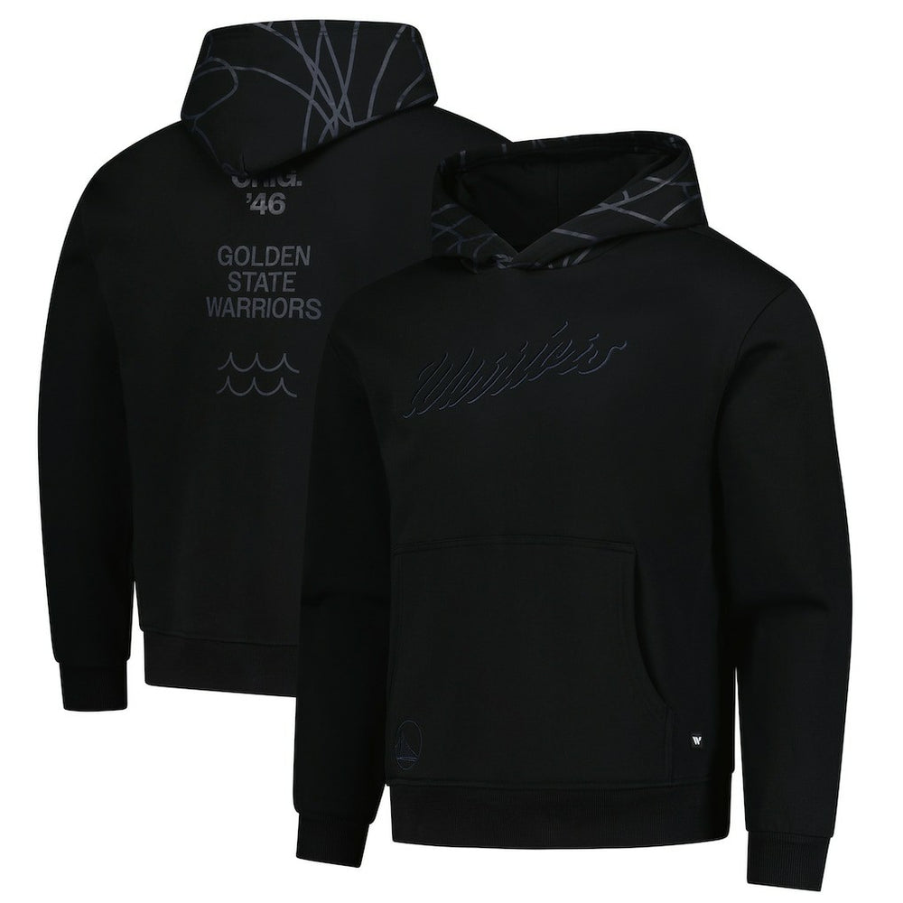 Golden State Warriors The Wild Collective Unisex Blackout Hoodie discount