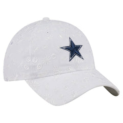 Dallas Cowboys New Era Women's Floral 9TWENTY Adjustable Hat - White discount