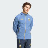 Argentina National Team FIFA x World Cup Tiro Travel Raglan Full-Zip Windbreaker Hoodie - Blue outlet