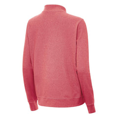 Arizona Diamondbacks Antigua Women's Crush Stars and Stripes Team Logo Quarter-Zip Pullover Top Heather Red
