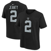 Ashton Jeanty Las Vegas Raiders Youth 2025 NFL Draft First Round Pick Name & Number T-Shirt - Black sale