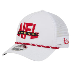 San Francisco 49ers New Era NFL 9FORTY A-Frame M-Crown Adjustable Trucker Hat - White for sale