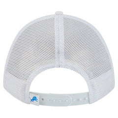 Detroit Lions New Era NFL 9FORTY A-Frame M-Crown Adjustable Trucker Hat - White sale
