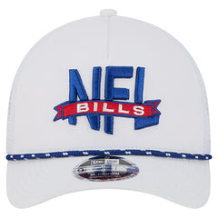Buffalo Bills New Era NFL 9FORTY A-Frame M-Crown Adjustable Trucker Hat - White on sale