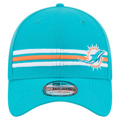 Miami Dolphins New Era Stripes 39THIRTY Flex Hat - Aqua for sale