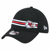 Kansas City Chiefs New Era Stripes 39THIRTY Flex Hat - Black sale