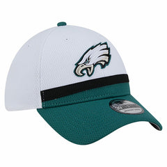 Philadelphia Eagles New Era Dashmark Rays 39THIRTY Flex Hat - White/Midnight Green sale