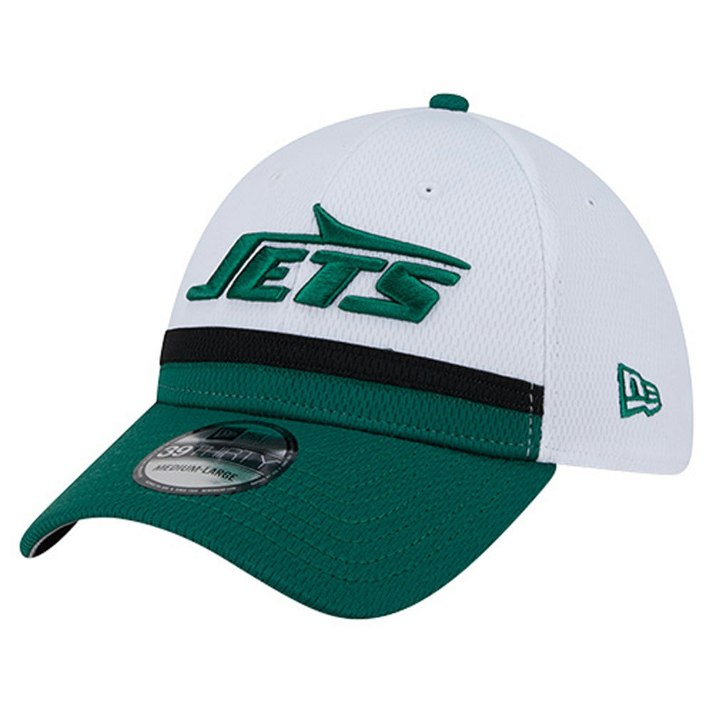 New York Jets New Era Dashmark Rays 39THIRTY Flex Hat - White/Green discount