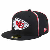 Kansas City Chiefs New Era Soutache 59FIFTY Fitted Hat - Black discount