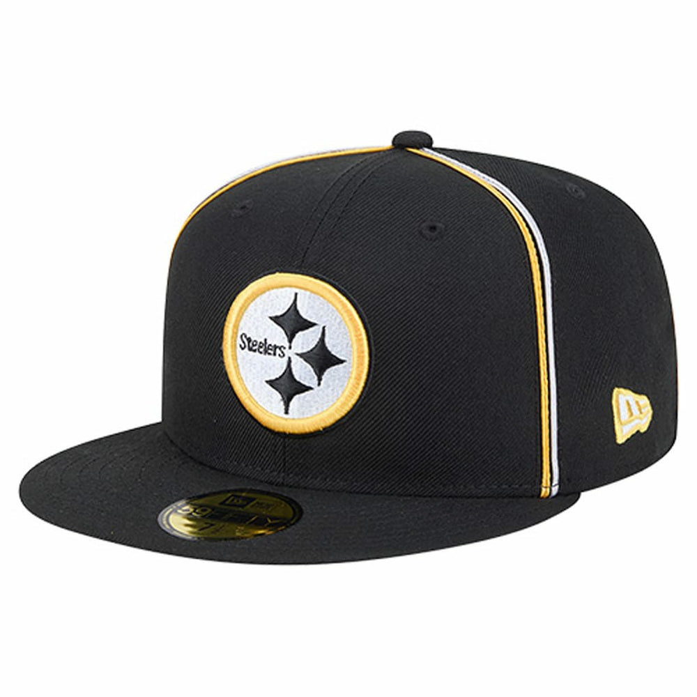Pittsburgh Steelers New Era Soutache 59FIFTY Fitted Hat - Black discount