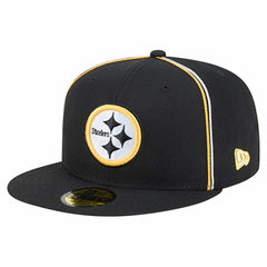 Pittsburgh Steelers New Era Soutache 59FIFTY Fitted Hat - Black discount