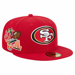 San Francisco 49ers New Era Group Chat 59FIFTY Fitted Hat - Scarlet outlet
