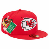 Kansas City Chiefs New Era Group Chat 59FIFTY Fitted Hat - Red discount