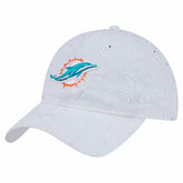 Miami Dolphins New Era Women's Floral 9TWENTY Adjustable Hat - White outlet
