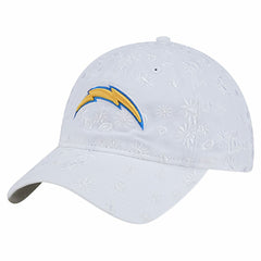 Los Angeles Chargers New Era Women's Floral 9TWENTY Adjustable Hat - White discount