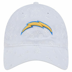 Los Angeles Chargers New Era Women's Floral 9TWENTY Adjustable Hat - White discount