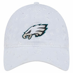 Philadelphia Eagles New Era Women's Floral 9TWENTY Adjustable Hat - White discount