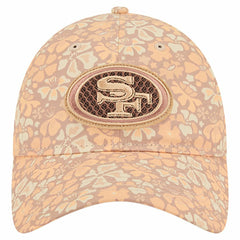 San Francisco 49ers New Era Women's Floral 9TWENTY Adjustable Hat - Tan for sale