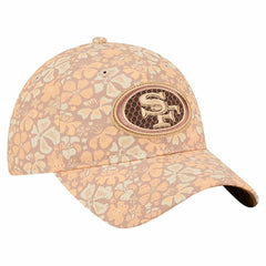 San Francisco 49ers New Era Women's Floral 9TWENTY Adjustable Hat - Tan for sale